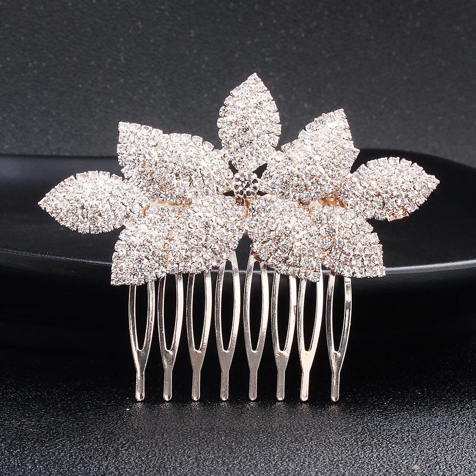 Bridal hair comb Pop rhinestone headpiece hair comb Wedding accessory 529286643073 - COCOMELODY