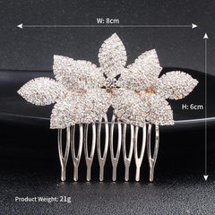 Bridal hair comb Pop rhinestone headpiece hair comb Wedding accessory 529286643073 - COCOMELODY