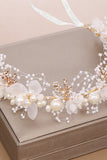 Romantic Princess Pearl Floral Flower Girl Headband 618018628212