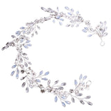 Headwear White crystal handmade headband Bridal Wedding Dress Accessories Bridal Headpieces 606632055117 - COCOMELODY