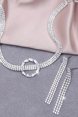 Gorgeous Zircon Earrings/Necklace Jewelry Sets (Set of 2) 776524554011 - COCOMELODY