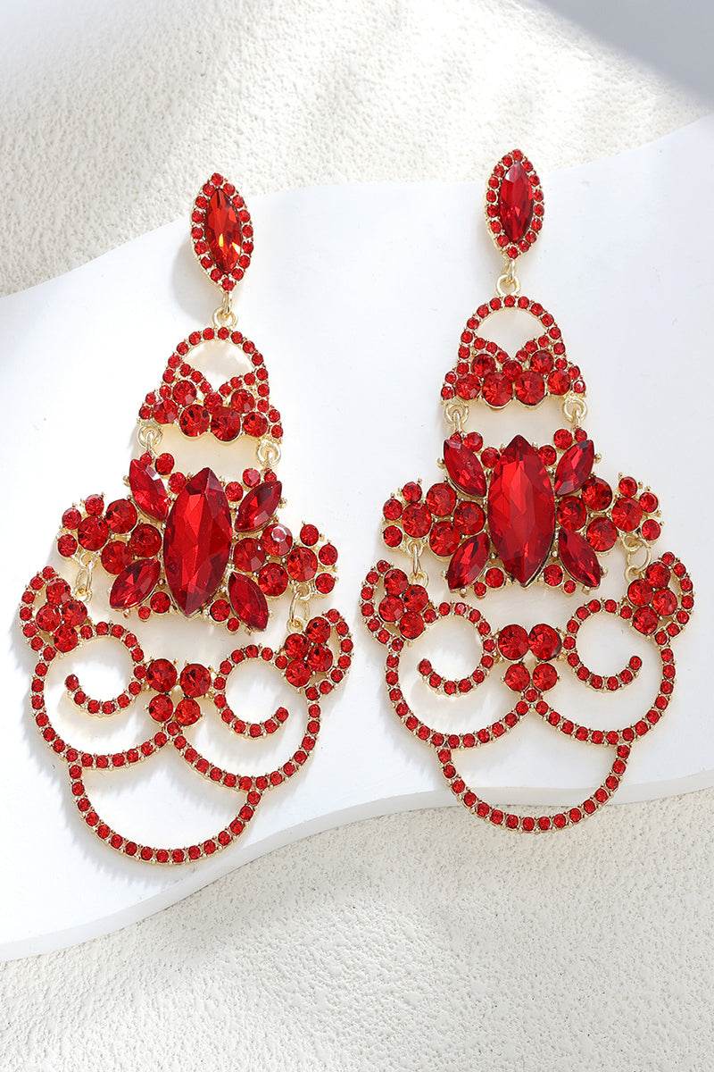 Alloy Earrings with Crystals Rhinestone 856121278887 - COCOMELODY