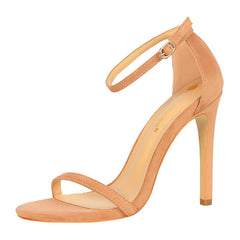 Ankle Strap Heels Stiletto heel Sandals Shoes 571179755874 - COCOMELODY