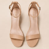 Suede Open Toe Block Heel Sandals Ankle Strap Elegant Design Shoes 712879946993