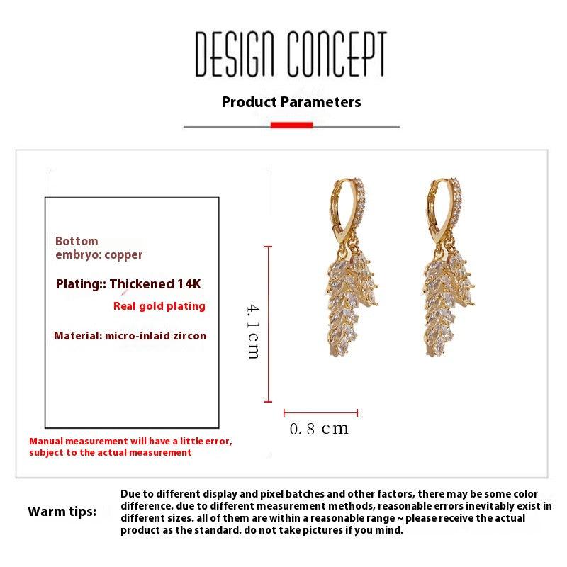 Earrings Bright Nebula Zircon Pearl Earrings 748956093496 - COCOMELODY