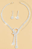 Gorgeous Zircon Earrings/Necklace Jewelry Sets (Set of 3) 912880691069 - COCOMELODY