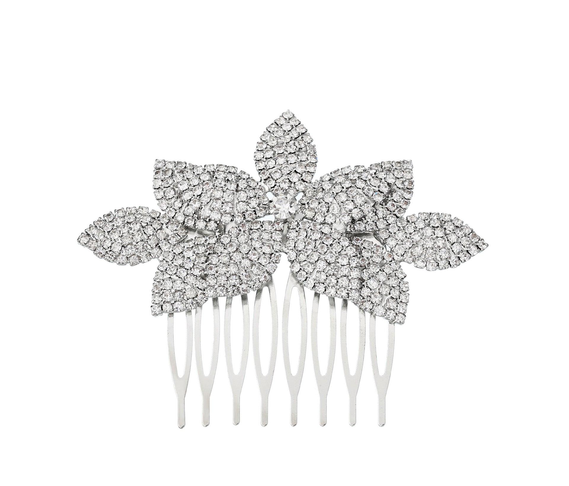 Bridal hair comb Pop rhinestone headpiece hair comb Wedding accessory 529286643073 - COCOMELODY
