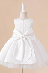 A-Line Knee Length Flower Girl Dress 811884333392 - COCOMELODY
