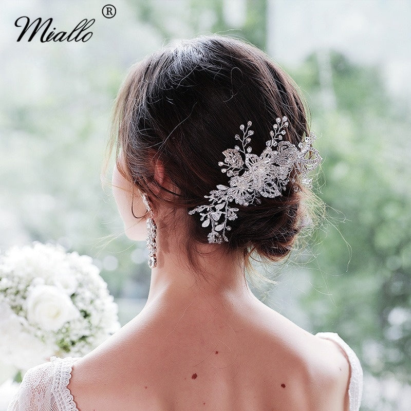 Alloy flower comb Hand drill comb 592299716948 - COCOMELODY