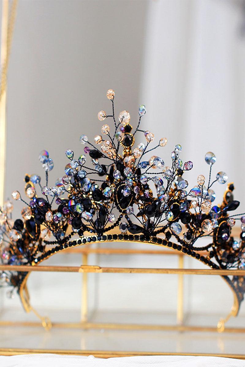 Alloy Tiaras with Beads Rhinestone 718204138178 - COCOMELODY