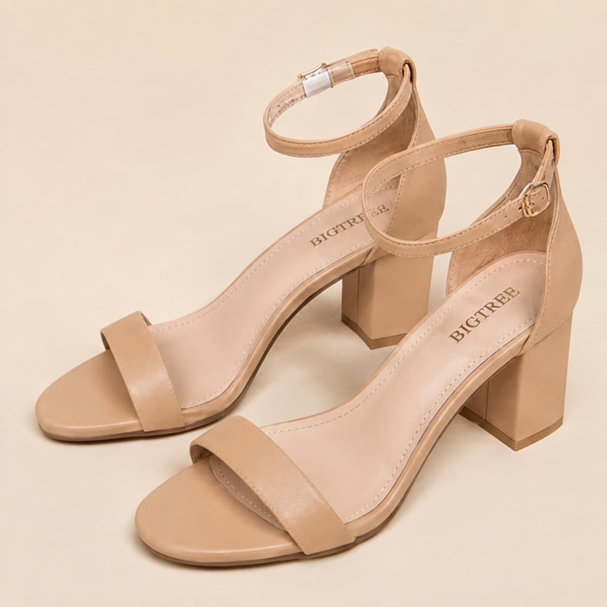 Suede Open Toe Block Heel Sandals Ankle Strap Elegant Design Shoes 712879946993