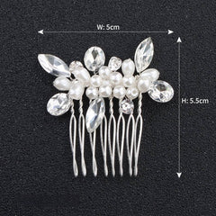 Pearl hair comb Hair Accessories 566704593828 - COCOMELODY