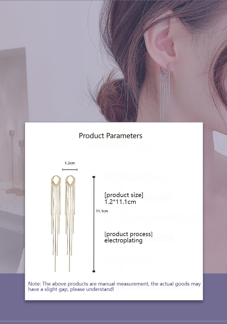 Long tassel earrings 718905541060 - COCOMELODY