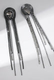 Rhinestone/Tassels Drop Earrings 782231045208 - COCOMELODY