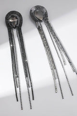 Rhinestone/Tassels Drop Earrings 782231045208 - COCOMELODY