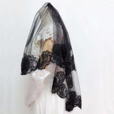 Black lace veil 583460859475 - COCOMELODY