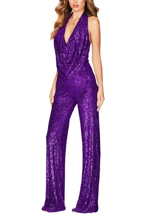 Jumpsuit Maxi Sequins Formal Evening Dresses 678030856246 - COCOMELODY