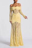 Sheath Column Maxi Lace Formal Evening Dresses 956035458261