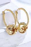 Rhodium plated Earrings 778625287431 - COCOMELODY