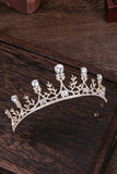 Baroque Teardrop Crystal Flower Girl Tiara Headband 618827223383