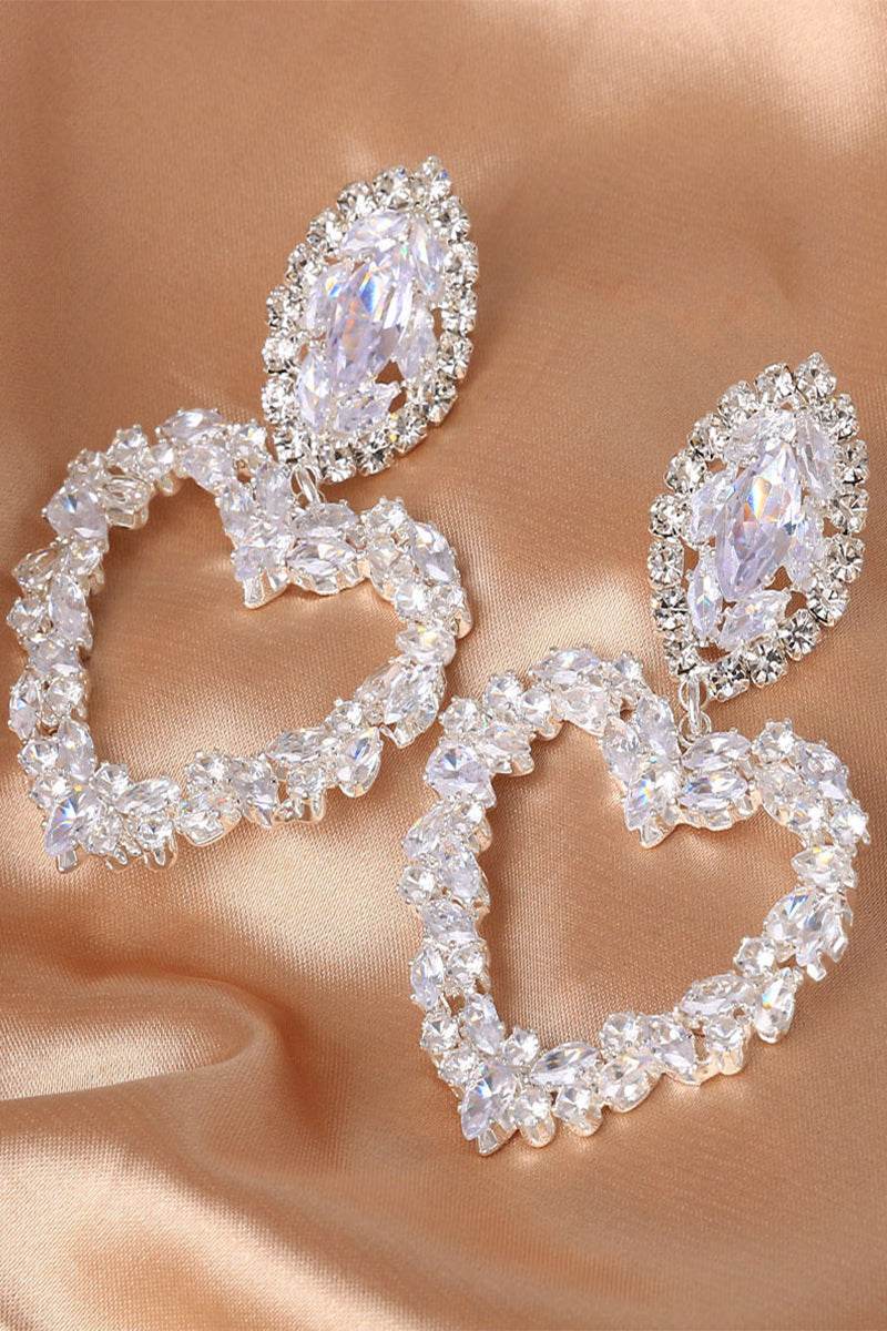 Alloy Earrings with Rhinestone 668172688839 - COCOMELODY