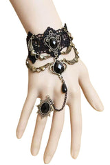 Alloy Lace Bracelets with Rhinestone 657040574686 - COCOMELODY