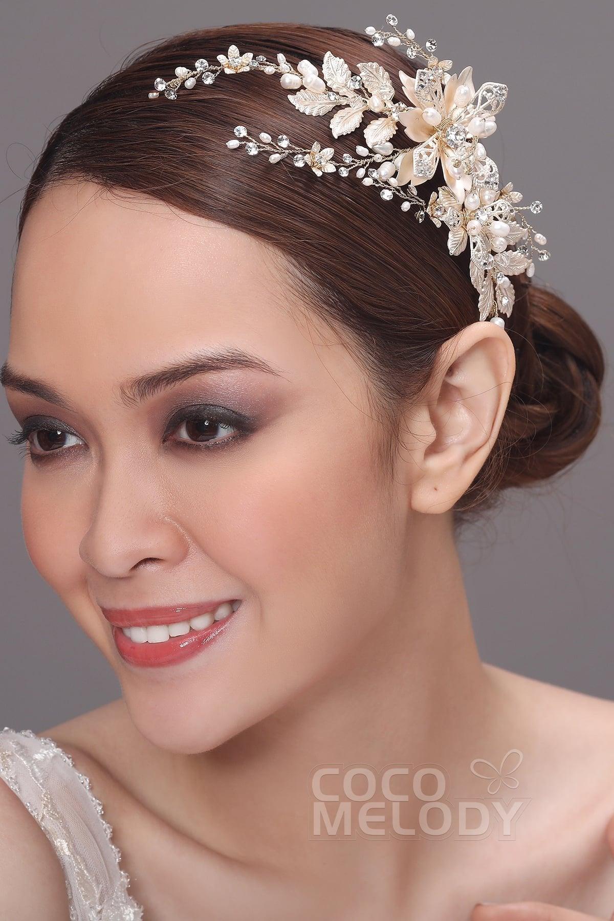 Luxurious Alloy Hairpins with Imitation Pearl AH17041 - COCOMELODY