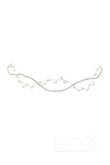 Alloy Headbands with Imitation Pearl and Rhinestone AH18001 - COCOMELODY