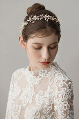 Elegant Alloy Headbands with Opal AH18012 - COCOMELODY
