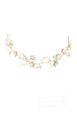 Alloy Headbands with Imitation Pearl and Crystals AH18013 - COCOMELODY