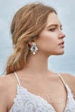 Elegant Zircon Wedding Earrings with Jewel HG18011 - COCOMELODY