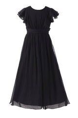 Elegant A-Line Scoop Bridesmaid Chiffon Gown B01MCSQLIY - COCOMELODY