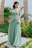 A-Line Floor Length Chiffon Bridesmaid Dress CB0707 - COCOMELODY
