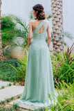 A-Line Floor Length Chiffon Bridesmaid Dress CB0707 - COCOMELODY