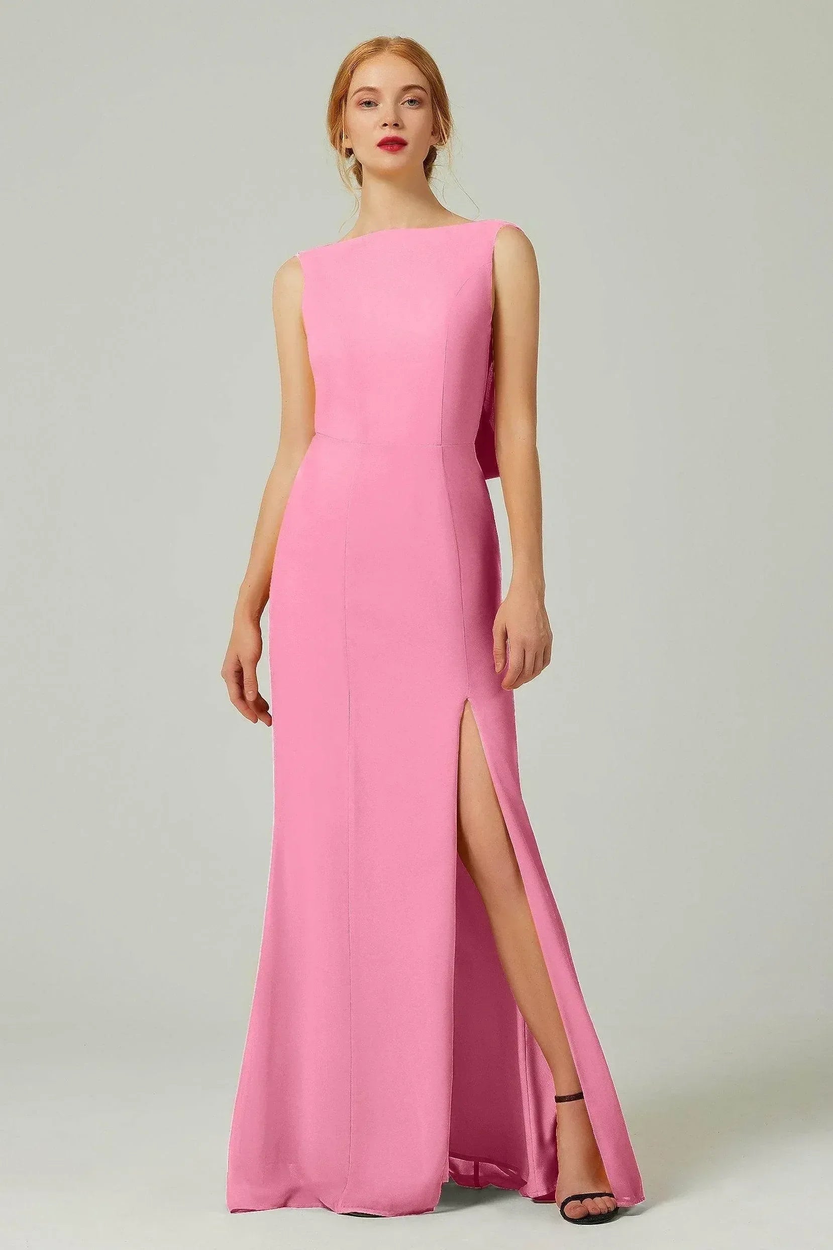 Sheath-Column Sweep-Brush Chiffon Dresses CB0310CS - COCOMELODY