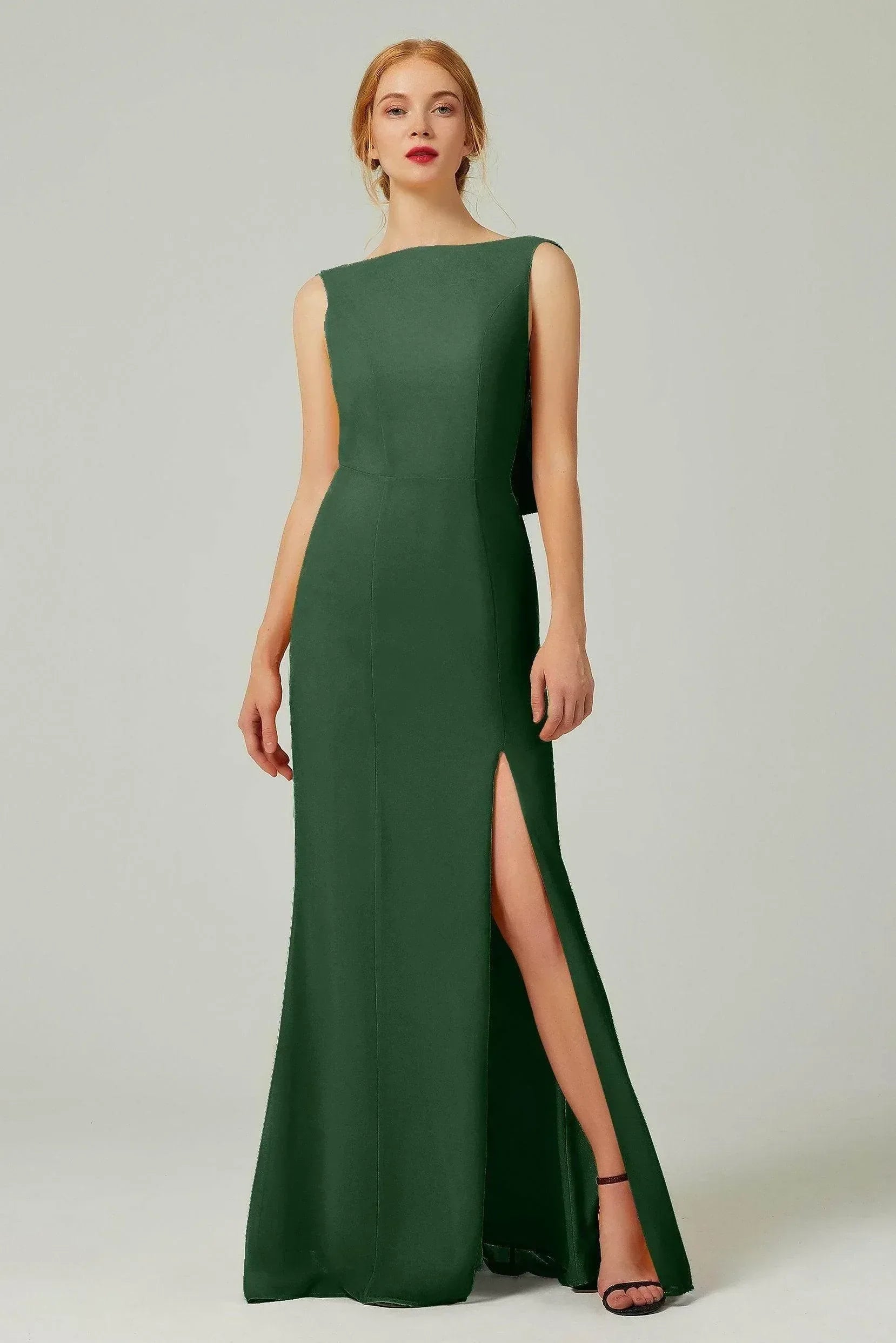Sheath-Column Sweep-Brush Chiffon Dresses CB0310CS - COCOMELODY