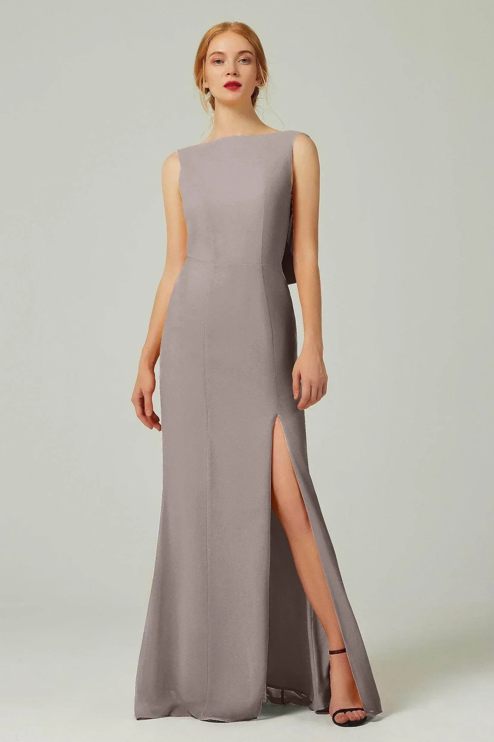 Sheath-Column Sweep-Brush Chiffon Dresses CB0310CS - COCOMELODY