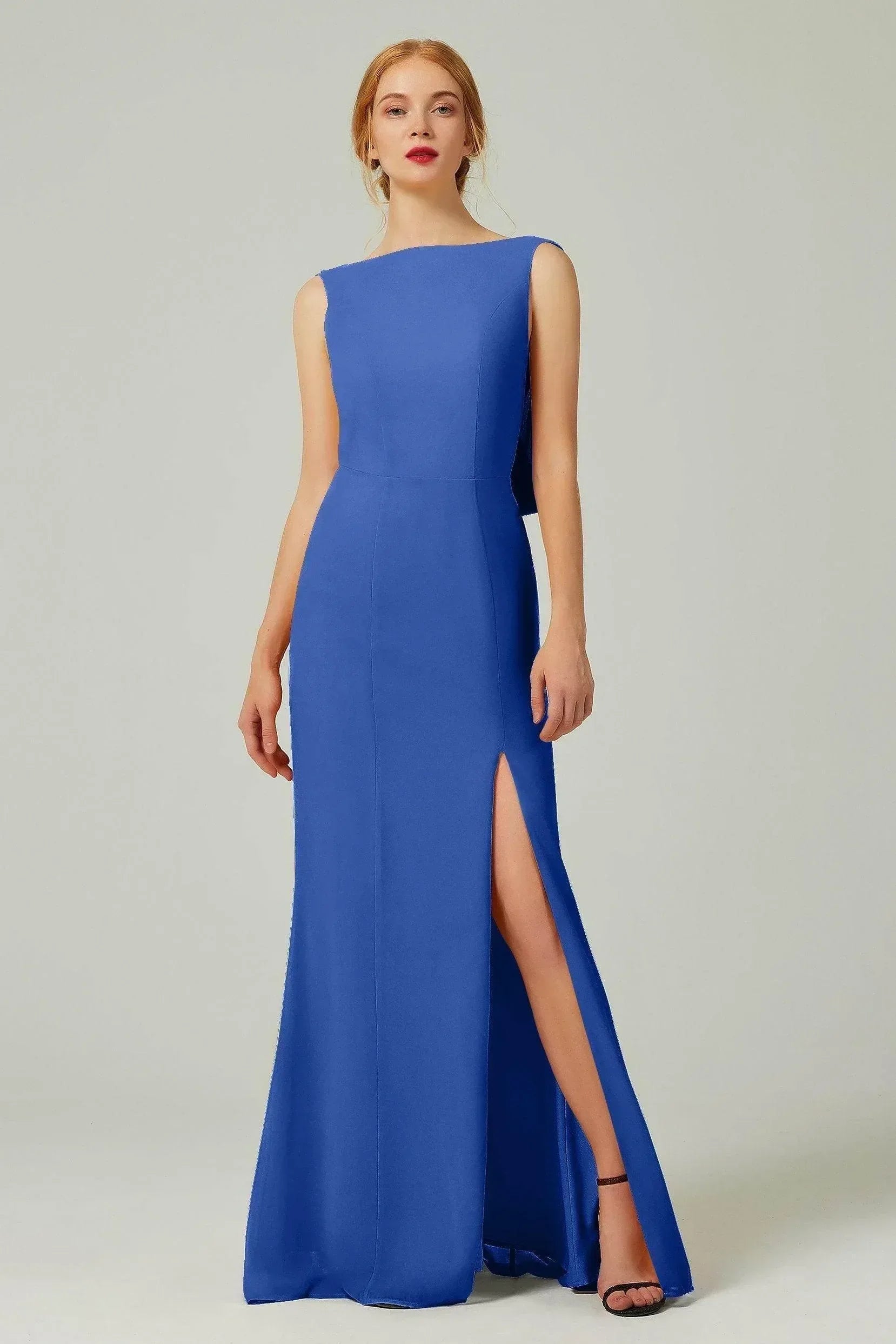 Sheath-Column Sweep-Brush Chiffon Dresses CB0310CS - COCOMELODY