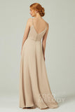 A-Line Floor Length Chiffon Bridesmaid Dress CB0312 - COCOMELODY