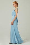 Sheath-Column Floor Length Chiffon Bridesmaid Dress Formal Dresses CB0358 - COCOMELODY
