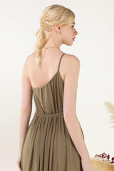 A-Line Floor Length Chiffon Bridesmaid Dress CB0462 - COCOMELODY
