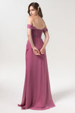 Sheath-Column Floor Length Chiffon Bridesmaid Dress Formal Dresses CB0561 - COCOMELODY