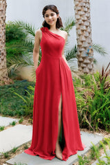A-Line Floor Length Chiffon Bridesmaid Dress CB0707 - COCOMELODY