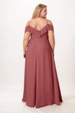 A-Line Maxi Chiffon Bridesmaid Dress CB0744 - COCOMELODY