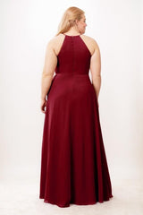 A-Line Maxi Chiffon Bridesmaid Dress CB0749 - COCOMELODY