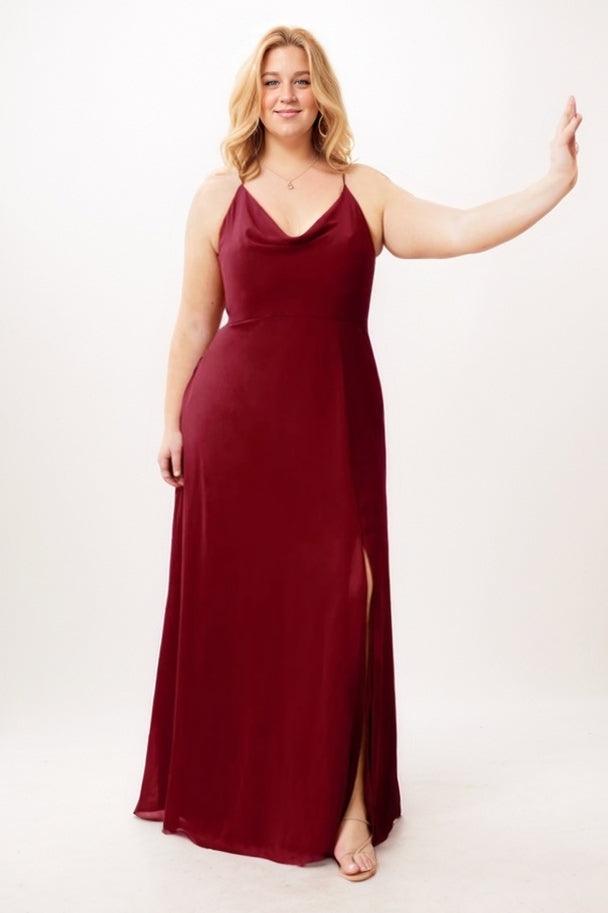 A-Line Maxi Chiffon Bridesmaid Dress CB0749 - COCOMELODY