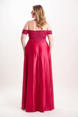 A-Line Maxi Satin Bridesmaid Dress CB0761 - COCOMELODY