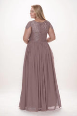 A-Line Maxi Chiffon Bridesmaid Dress CB0764 - COCOMELODY