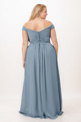 A-Line Maxi Chiffon Bridesmaid Dress CB0770 - COCOMELODY