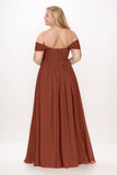 A-Line Maxi Chiffon Bridesmaid Dress CB0776 - COCOMELODY